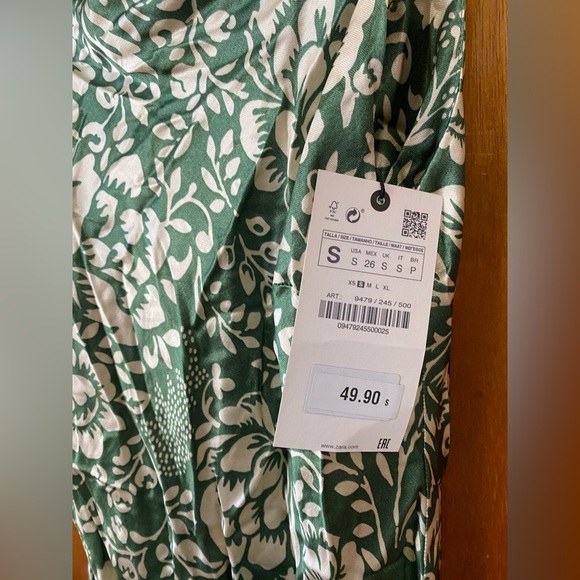 Zara Printed Midi Dress - Picture 3 of 5